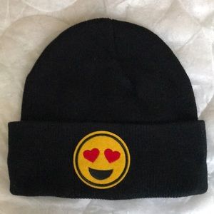 New Emoji Beanie: Heat Face one sz fits all